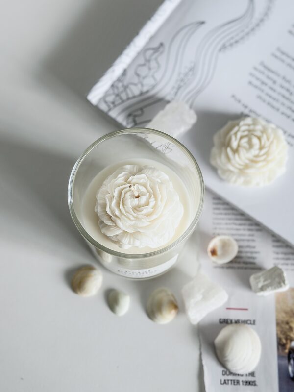 Peony Candle Orchid Sea Salt Vanilla – Soy Wax Gift Australia