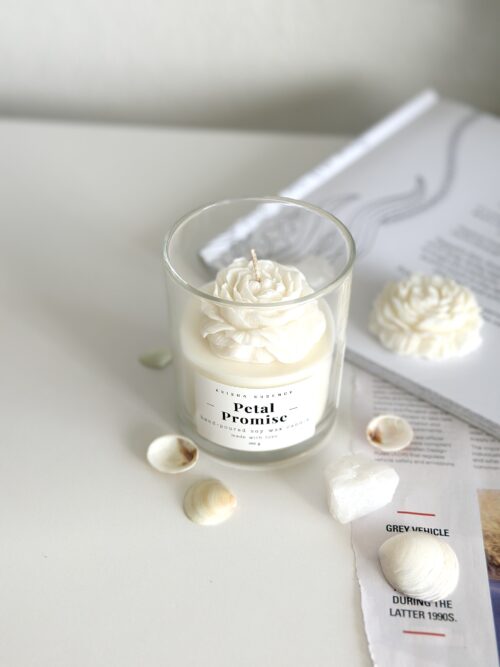 Peony Candle Lily Cedarwood – Elegant Soy Wax Candle Australia
