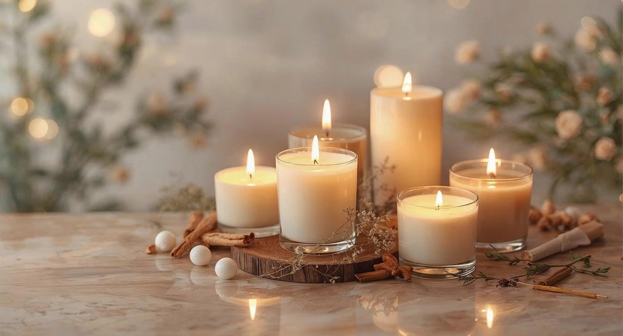 Krisha Essence Scented Candles – premium aromatic candles designed for relaxation, self-care, and gifting