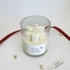 snowflake-christmas-candle-personalised-label Personalised christmas candle gift australia, snowflake soy candle with custom name label