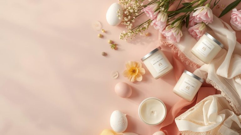 Non chocolate Easter gifts in Australia including handmade soy wax candles, pastel hampers, and eco-friendly gifts for adults and kids