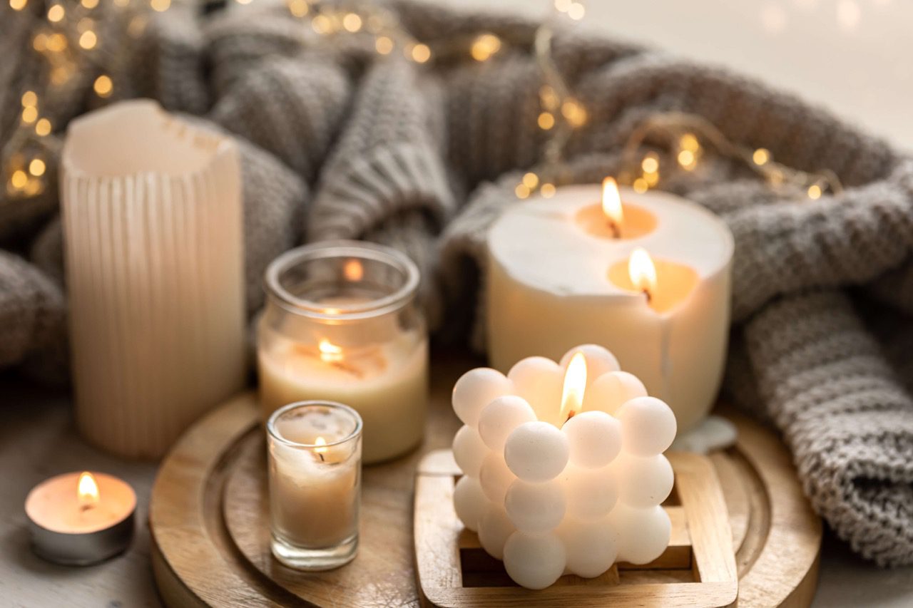 Hand-poured floral candle gifts and botanical soy wax sets from Krisha Essence Perth.