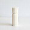A hand-poured sculptural soy wax pillar candle with a smooth matte finish, designed as a unique Mother's Day gift from Krisha Essence in Western Australia.