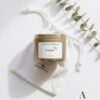 Cheers to Love personalised wedding candle bonbonniere in matte champagne tin with custom script label Perth WA Krisha Essence